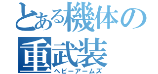 とある機体の重武装（ヘビーアームズ）