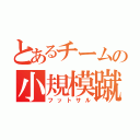 とあるチームの小規模蹴球（フットサル）