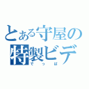 とある守屋の特製ビデオ（でっぱ）