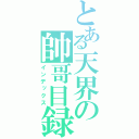 とある天界の帥哥目録（インデックス）