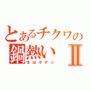 とあるチクワの鍋熱いⅡ（冬はオデン）