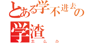 とある学不进去の学渣（怎么办）