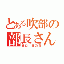 とある吹部の部長さん（野口 穂乃花）