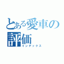 とある愛車の評価（インデックス）