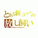 とある新コロナの放し飼い（無法都が５百人弱の感染源を放流）