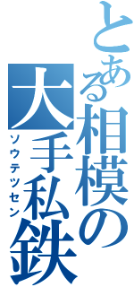 とある相模の大手私鉄（ソウテツセン）