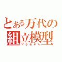 とある万代の組立模型（プラモデル）