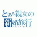 とある親友の新婚旅行（ハネムーン）