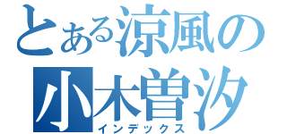 とある涼風の小木曽汐莉（インデックス）