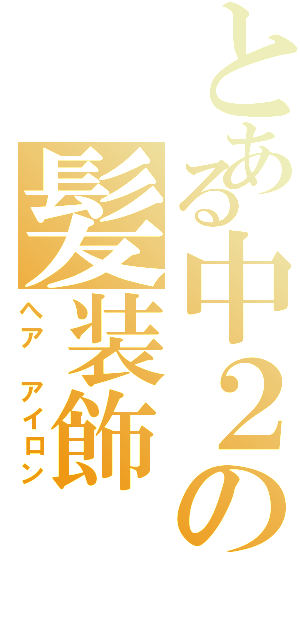 とある中２の髪装飾（へア アイロン）