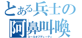 とある兵士の阿鼻叫喚（コールオブデューティ）