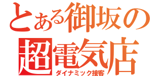 とある御坂の超電気店（ダイナミック接客）