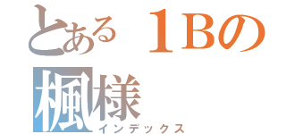 とある１Ｂの楓様（インデックス）