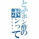 とあるポン酢のポンって（なにさ？）