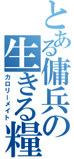 とある傭兵の生きる糧（カロリーメイト）