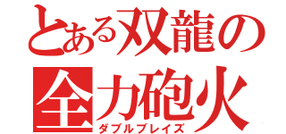 とある双龍の全力砲火（ダブルブレイズ）