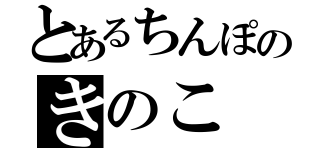 とあるちんぽのきのこ（）