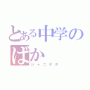 とある中学のばか（ジャニヲタ）