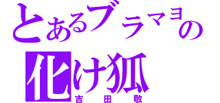 とあるブラマヨの化け狐（吉田敬）