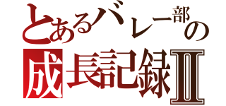 とあるバレー部の成長記録Ⅱ（）