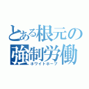 とある根元の強制労働（ホワイトホープ）