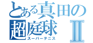 とある真田の超庭球Ⅱ（スーパーテニス）