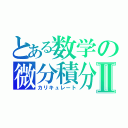 とある数学の微分積分Ⅱ（カリキュレート）