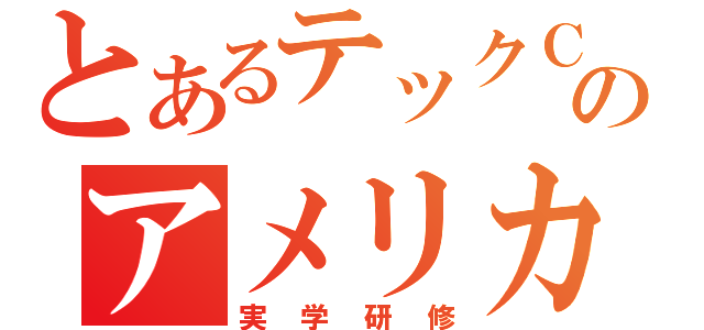 とあるテックＣのアメリカ（実学研修）