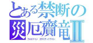 とある禁断の災厄齎竜Ⅱ（フォビドゥン カラミティドラゴン）