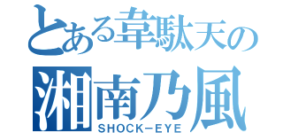 とある韋駄天の湘南乃風（ＳＨＯＣＫ－ＥＹＥ）