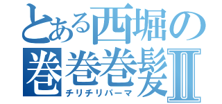 とある西堀の巻巻巻髪Ⅱ（チリチリパーマ）