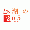 とある湖の２０５（四つ目セリカ）