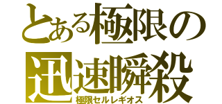 とある極限の迅速瞬殺（極限セルレギオス）