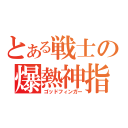 とある戦士の爆熱神指（ゴッドフィンガー）