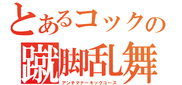 とあるコックの蹴脚乱舞（アンチマナーキックコース）