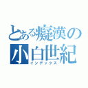 とある癡漢の小白世紀（インデックス）