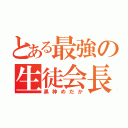 とある最強の生徒会長（黒神めだか）