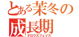 とある茉冬の成長期（グロウスフェイズ）