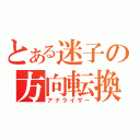 とある迷子の方向転換（アナライザー）