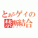 とあるゲイの禁断結合（アッー！）