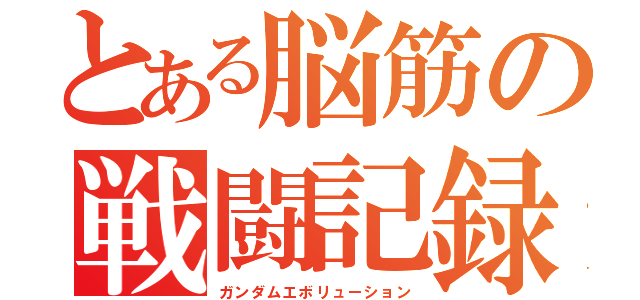 とある脳筋の戦闘記録（ガンダムエボリューション）