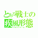 とある戦士の疾風形態（ブロウフォーム）