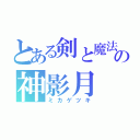 とある剣と魔法の神影月（ミカゲツキ）