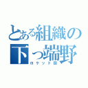 とある組織の下っ端野郎（ロケット団）