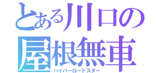 とある川口の屋根無車（ハイパーロードスター）