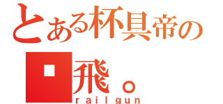 とある杯具帝の﹏飛。（ｒａｉｌｇｕｎ）