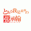 とある我是最強的の張承翰（インデックス）