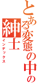 とある変態の中の紳士（インデックス）