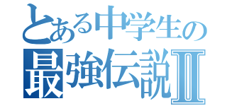 とある中学生の最強伝説Ⅱ（）