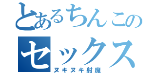 とあるちんこのセックス侍（ヌキヌキ射魔）